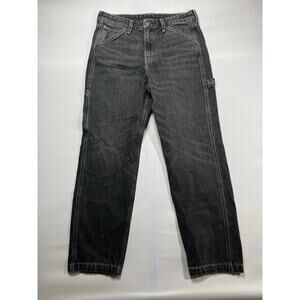 Levi's Men's Straight Leg Carpenter Black Denim Jeans - Size 32x32 (32x29.5)